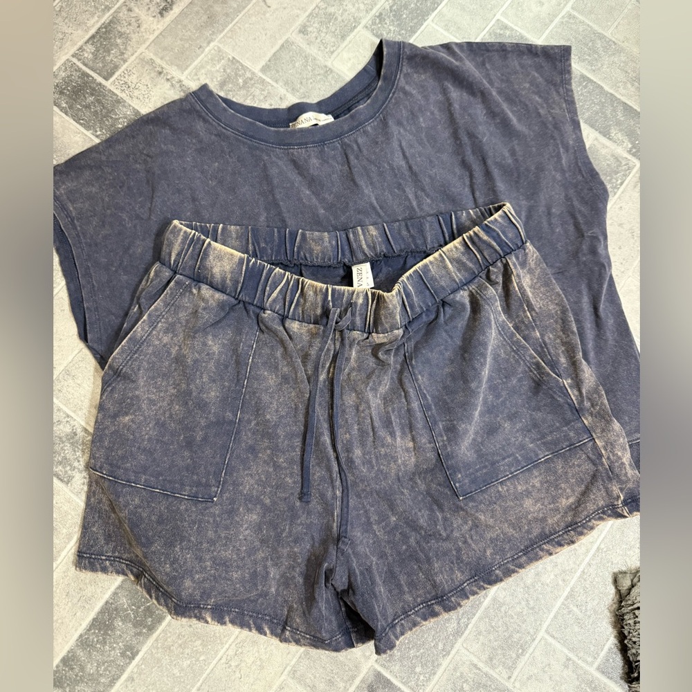 Dusty navy blue matching set